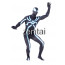 Spiderman Full Body Cyan and Black Zentai Suit