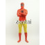 Halloween Spiderman Full Body Orange and Yellow Zentai Suit