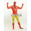 Halloween Spiderman Full Body Orange and Yellow Zentai Suit