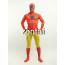 Halloween Spiderman Full Body Orange and Yellow Zentai Suit