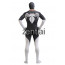 Halloween Spiderman White and Black Full Body Cosplay Zentai Suit