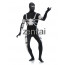 Halloween Spiderman White and Black Zentai Suit