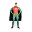 Superman Full Body Spandex Lycra Green and Red Zentai Suit
