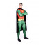 Superman Full Body Spandex Lycra Green and Red Zentai Suit
