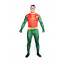 Superman Full Body Spandex Lycra Green and Red Zentai Suit