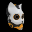 Handcrafted Punk Cat Cosplay Resin Mask 