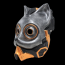 Handcrafted Punk Cat Cosplay Resin Mask 