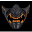 Japanese Samurai Half-face Prajna Cosplay Mask