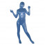 Light Blue Shiny Metallic Full body Zentai