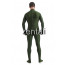 Man's Full Body ArmyGreen Color Spandex Lycra Zentai