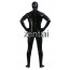 Man's Full Body Black Color Shiny Metallic Zentai