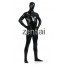 Man's Full Body Black Color Shiny Metallic Zentai