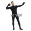 Man's Full Body Black Color Spandex Lycra Zentai