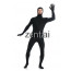 Man's Full Body Black Color Spandex Lycra Zentai