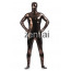 Man's Full Body Brown Color Shiny Metallic Zentai