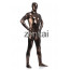 Man's Full Body Brown Color Shiny Metallic Zentai