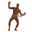 Man's Full Body Brown Color Spandex Lycra Zentai