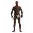 Man's Full Body Dark Brown Color Spandex Lycra Zentai