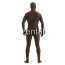 Man's Full Body Dark Brown Color Spandex Lycra Zentai