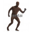 Man's Full Body Dark Brown Color Spandex Lycra Zentai