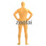 Man's Full Body Dark Orange Color Spandex Lycra Zentai