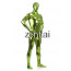 Man's Full Body Fluorescent Green Color Shiny Metallic Zentai