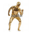 Man's Full Body Golden Color Shiny Metallic Zentai