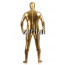 Man's Full Body Golden Color Shiny Metallic Zentai