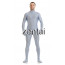 Man's Full Body Light Gray Color Spandex Lycra Zentai