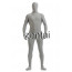 Man's Full Body Light Grey Color Spandex Lycra Zentai