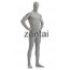Man's Full Body Light Grey Color Spandex Lycra Zentai