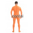 Man's Full Body Orange Color Spandex Lycra Zentai