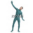 Man's Full Body Peacock Blue Color Spandex Lycra Zentai