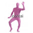 Man's Full Body Purple Color Spandex Lycra Zentai