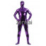 Man's Full Body Purpler Color Shiny Metallic Zentai