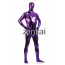 Man's Full Body Purpler Color Shiny Metallic Zentai