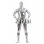 Man's Full Body Silver Color Shiny Metallic Zentai