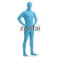 Man's Full Body Sky Blue Color Spandex Lycra Zentai