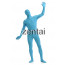 Man's Full Body Sky Blue Color Spandex Lycra Zentai