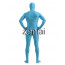 Man's Full Body Sky Blue Color Spandex Lycra Zentai