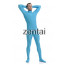 Man's Full Body Sky Blue Color Spandex Lycra Zentai