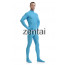 Man's Full Body Sky Blue Color Spandex Lycra Zentai