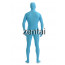 Man's Full Body Sky Blue Color Spandex Lycra Zentai