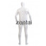 Man's Full Body White Color Shiny Metallic Zentai