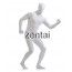 Man's Full Body White Color Spandex Lycra Zentai