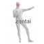 Man's Full Body White Color Spandex Lycra Zentai