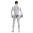 Man's Full Body White Color Spandex Lycra Zentai