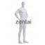 Man's Full Body White Color Spandex Lycra Zentai