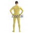 Man's Full Body Yellow Color Spandex Lycra Zentai