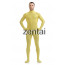 Man's Full Body Yellow Color Spandex Lycra Zentai